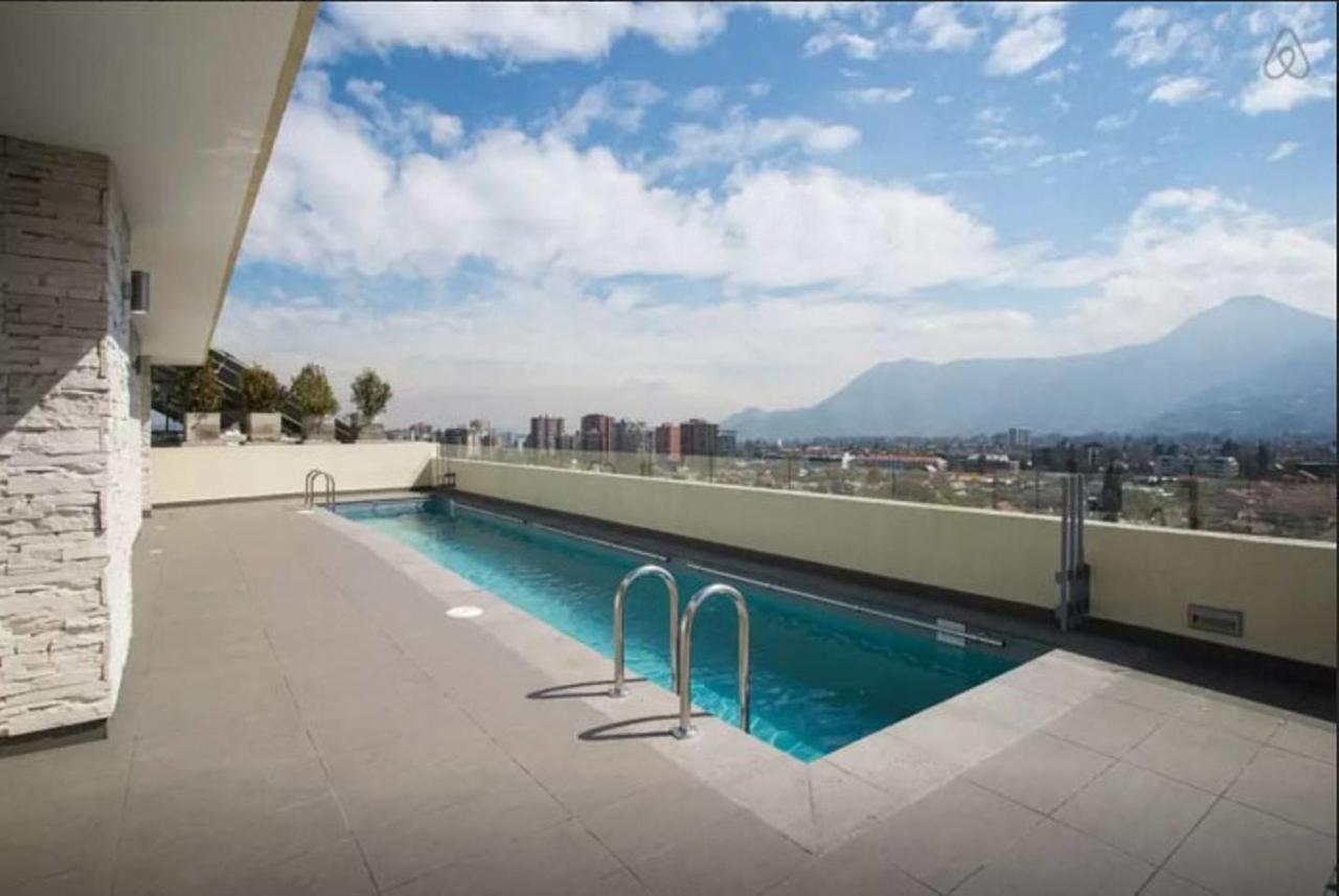 Lotus Blanc Studio- W/ Mountain View, Pool And Gym Santiago Exterior photo