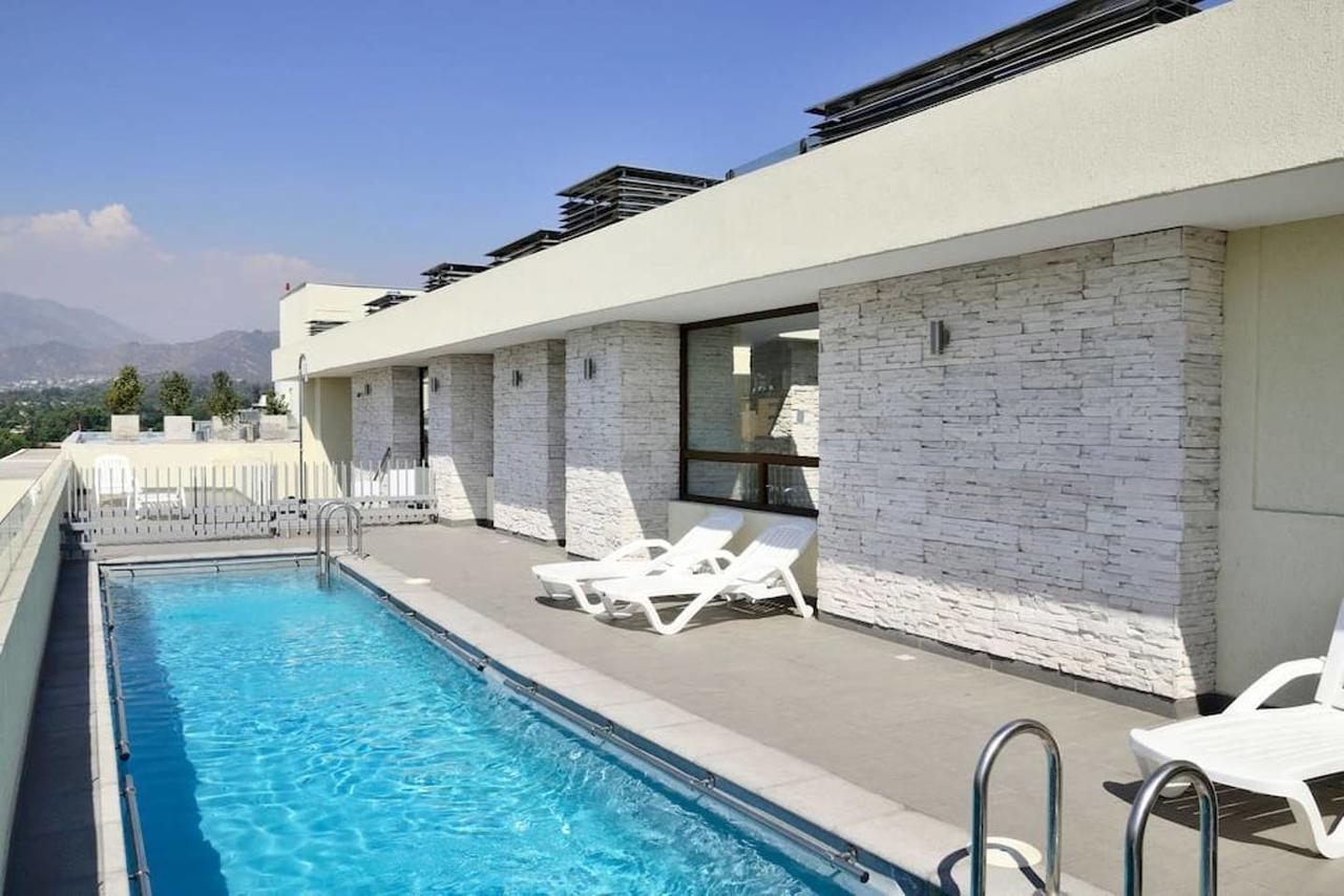 Lotus Blanc Studio- W/ Mountain View, Pool And Gym Santiago Exterior photo